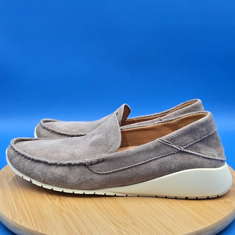 OluKai Ka'a Loafer Suede Slip‎ On Shoes Men's US 10 EUR 43 Gray Casual NWOB